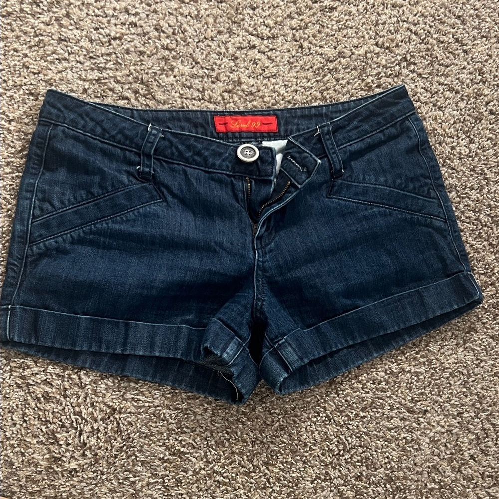 Level 99 Deep Indigo Jean Shorts
